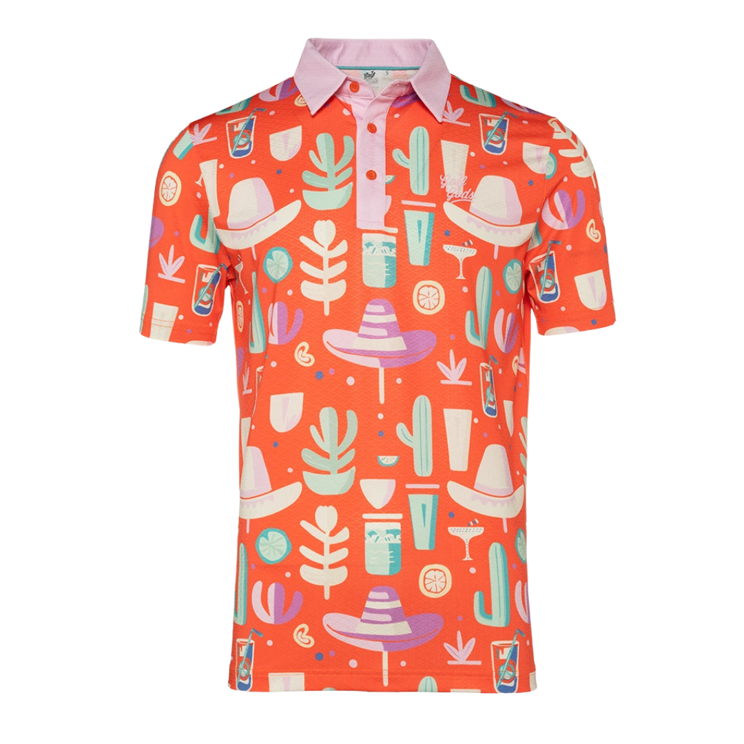 GOLF GODS - GOLF GODS Men's Amigo Mojito Cool Tech Performance Polo - The Agora Bangkok